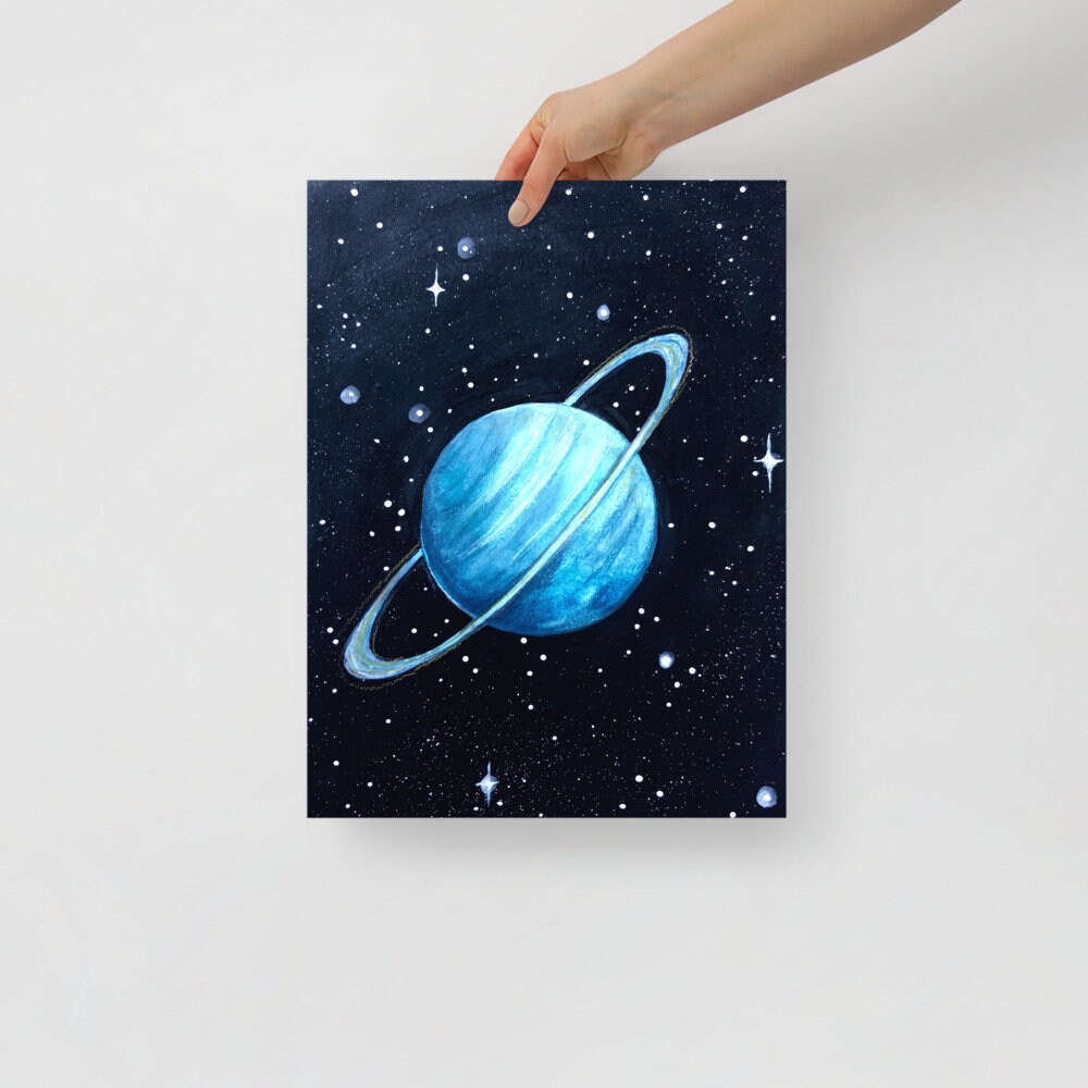 Uranus Planet Art Print - Etsy, image size:1000x1000