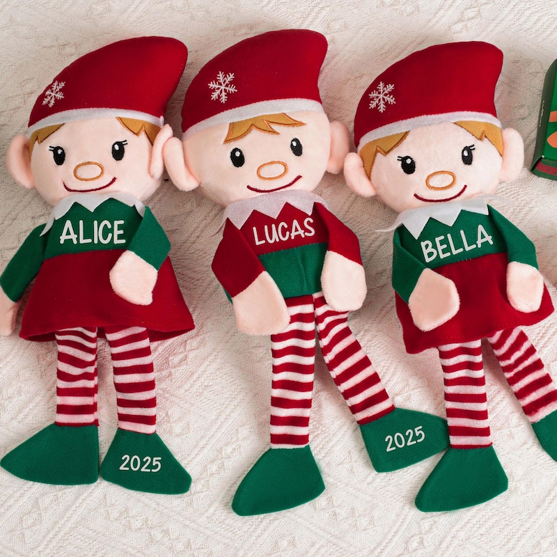 Plush Christmas Elf Toy - Etsy