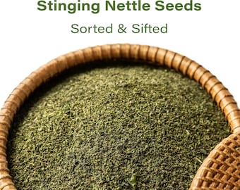 Stinging Nettle Seeds for Herbal Tea & Infusions - Natural Whole Dried Seeds - Urtica Dioica - Bulk Loose Herb