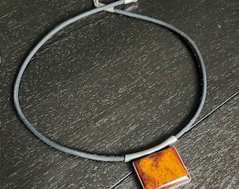 amber pendant