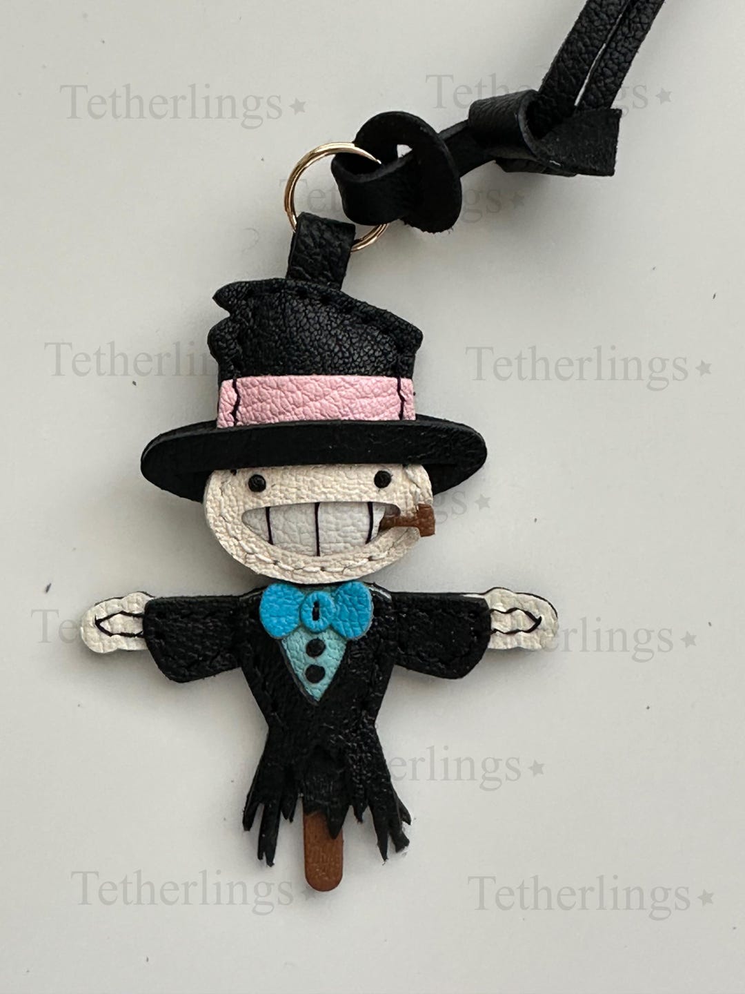 SHIPS QUICK From the US! Scarecrow Genuine Leather Charm, Handmade Bag ...