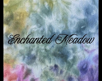 Enchanted Meadow (14, 16 & 18 Count) Hand Dyed Aida / Cross Stitch Fabric