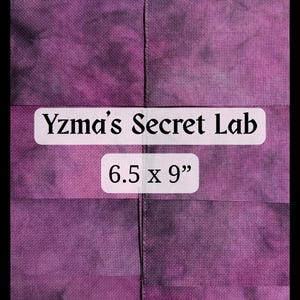 Yzma’s Secret Lab Fabric – Hand-Dyed 14 Count Aida Cloth (6.5 x 9in FABRIC ONLY) image 2