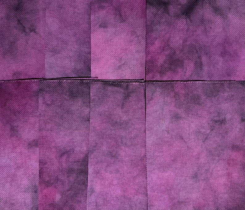 Yzma’s Secret Lab Fabric – Hand-Dyed 14 Count Aida Cloth (6.5 x 9in FABRIC ONLY) image 3