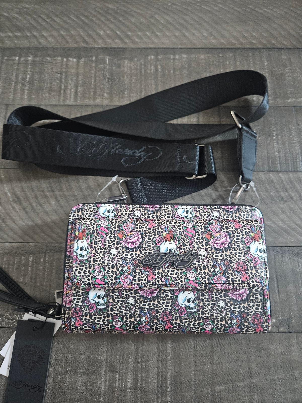 Sac à Main ED HARDY Fille Aurora Gold - Pochette Neuve Avec étiquettes