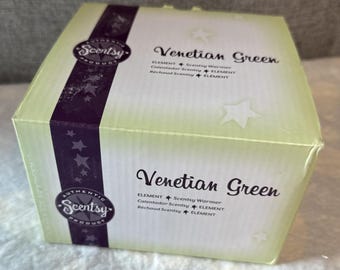 Discontinued Scentsy Venetian Green Element Wax Warmer 1106-31704