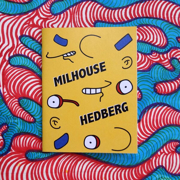 Milhouse Hedberg - Simpsons + Mitch Hedberg zine, simpsons art, comedian, comedy book, art zine,