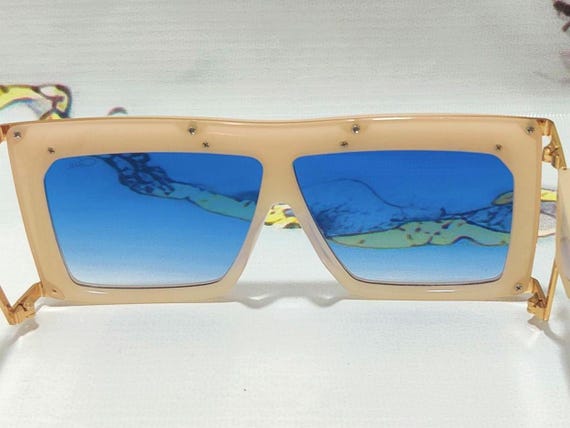 CAZAL Sunglasses Legends Translucent Crystal Beig… - image 6