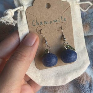 Blueberry earrings