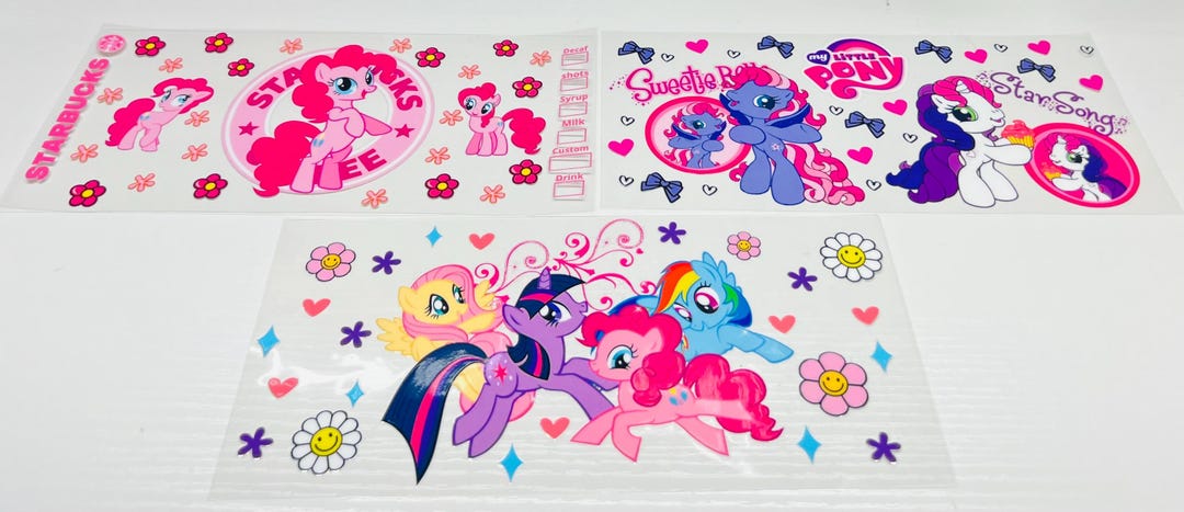 My Little Pony 16 Oz Uv Dtf Wraps! - Etsy