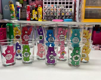 Swear bears 2 oz glass shot glasses!