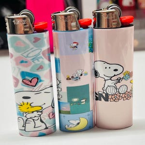 Snoopy Bic Lighters! set one 3 lighters