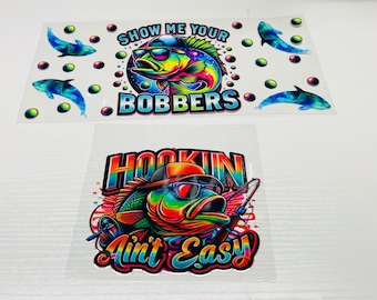 Fishing 16 oz uv dtf wrap or decal!