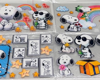 Snoopy and friends 16 oz uv dtf wraps!