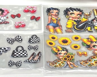 Betty Boop 16 oz uv dtf wraps!