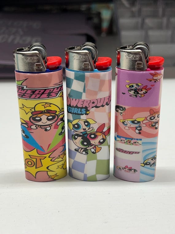 Power puff Girls Inspired Bic Lighters!
