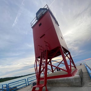 Lake Michigan Red Lighthouse, Charlevoix Michigan