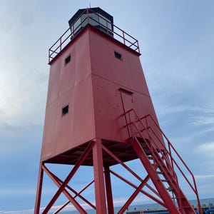 Lake Michigan Red Lighthouse, Lighthouse, Charlevoix