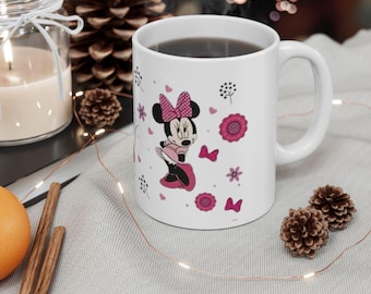 Minnie Mouse Ceramic Mug, Disney Gift, Collectible Kitchen Decor