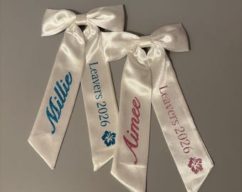 Personalised Leavers Bow
