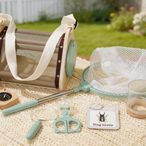 Personalized Kids Insect Catcher Kit, Montessori Outdoor Explorer Set, STEM Nature Toy, Camping Adventure Game, Educational Gift for Age 4-8