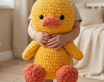 Ente Amigurumi Häkelanleitung für ein großes Plüschtier (PDF-Häkelanleitung)