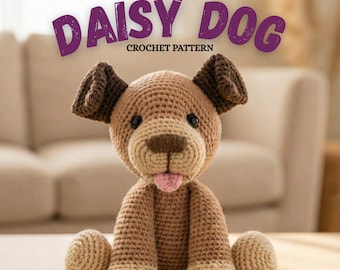 Daisy Hund Häkelanleitung | Großes Amigurumi Welpe PDF
