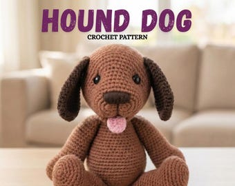 Jagdhund Häkelanleitung | Großes Amigurumi Plüsch (PDF Nähanleitung)