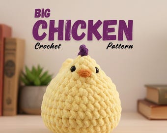 Chunky Huhn Häkelanleitung | Bernat Decken Garn Amigurumi (PDF Pattern)