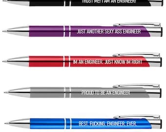 Engineering Worker Pen Pack Funny Sayings