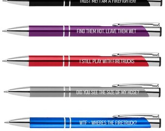 Firefighter Pen Pack Funny Sayings