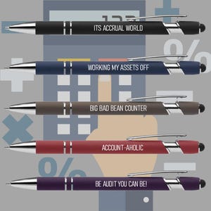 Accountant Pen Pack Funny Sayings image 1