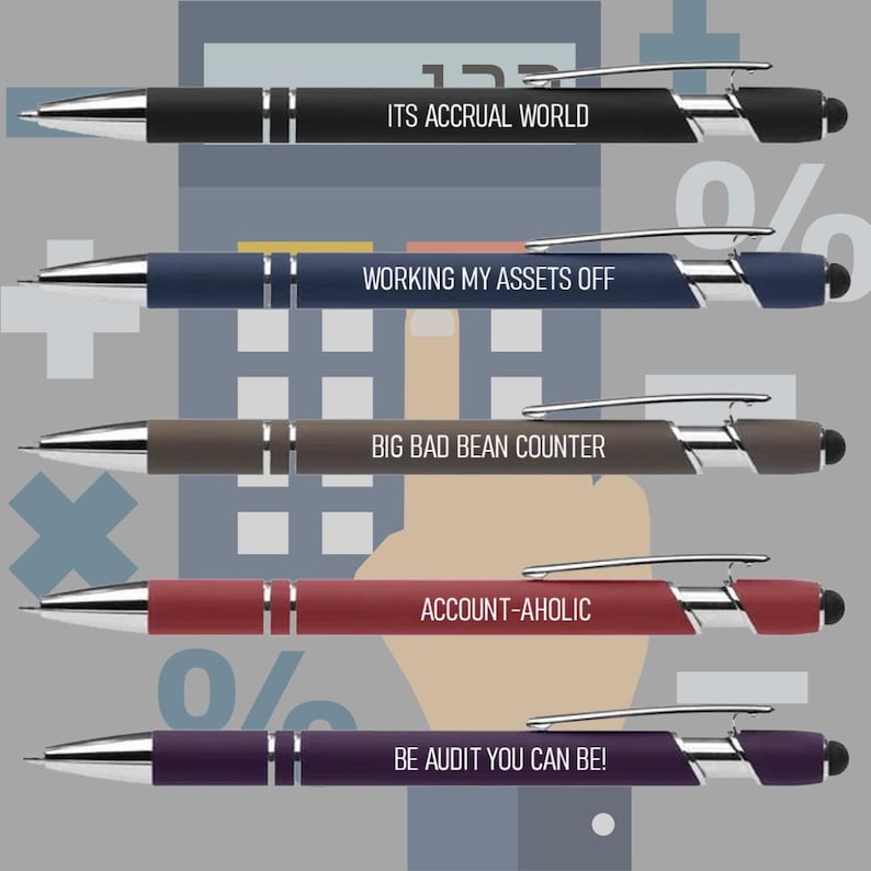 Accountant Pen Pack Funny Sayings image 1