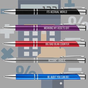 Accountant Pen Pack Funny Sayings image 2