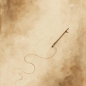Where the Thread Ended — Abstract Watercolor Digital Print Supporting Gaza Relief