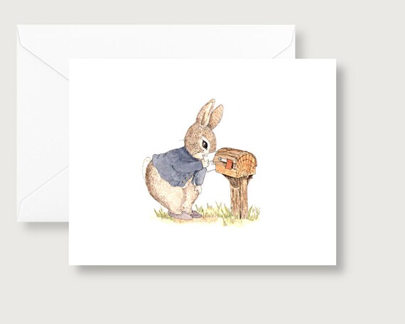 Peter Rabbit Style Note Cards/peter Rabbit at | Etsy