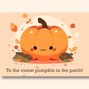 Cutest Pumpkin Children&#39;s Halloween Card/Envelope Included