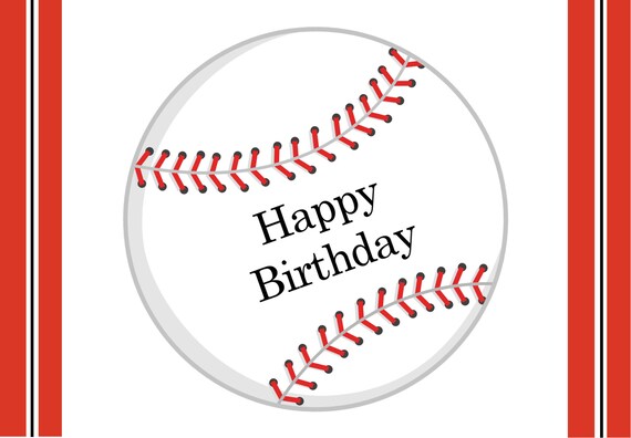 Baseball Birthday Card For Kids Etsy Singapore