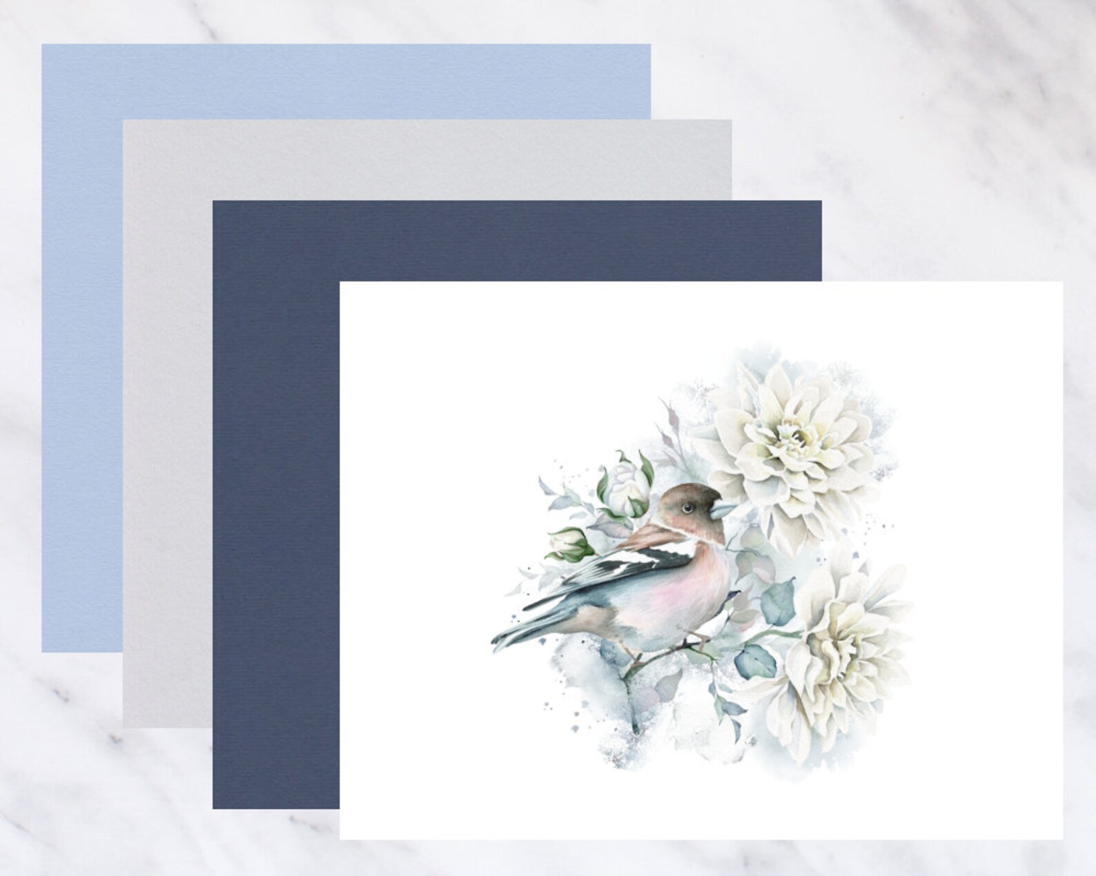 Spring Bluebird Note Cards/bluebird Notes/bird Note | Etsy