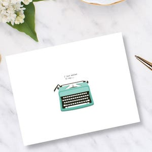 Retro Typewriter Note Cards/Retro Style/Set of 10 Notes