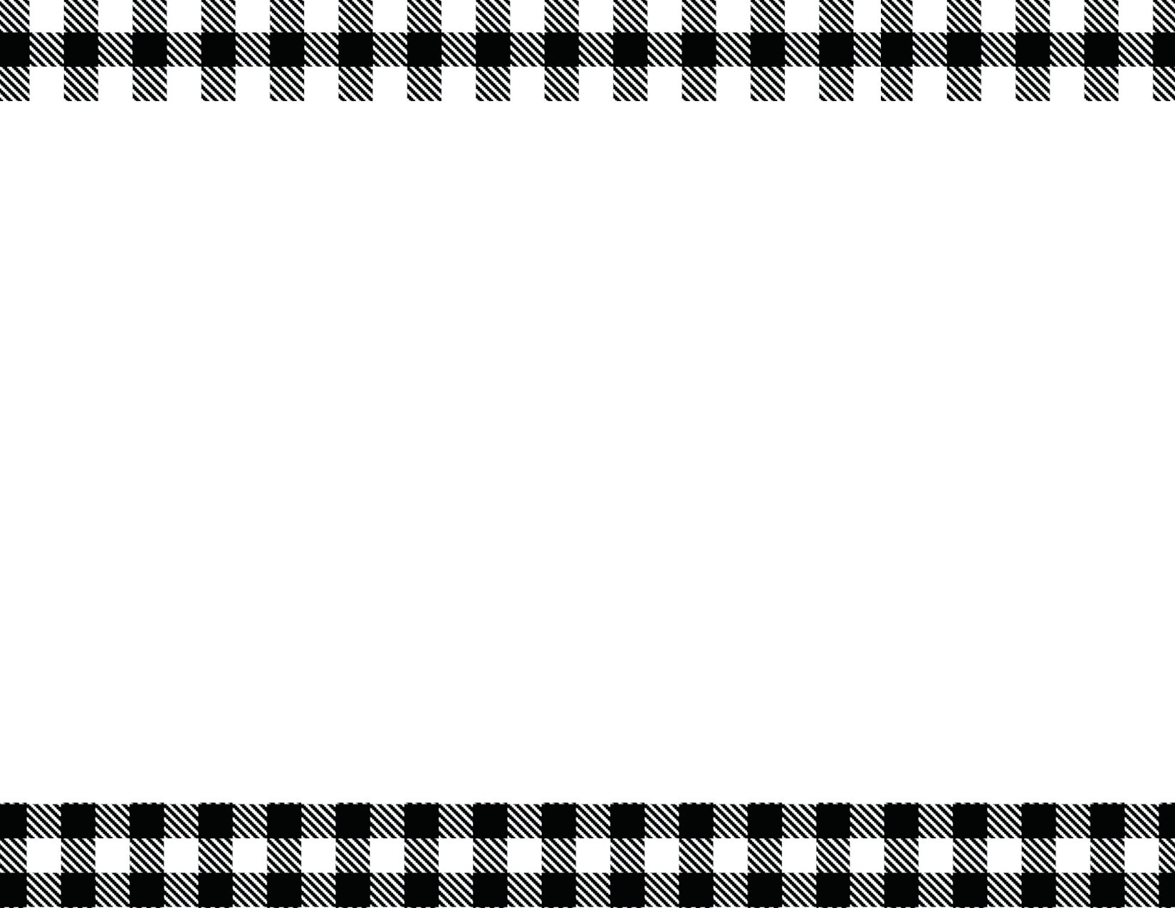 Buffalo Plaid Flat Notes/Buffalo Plaid/Black and White Buffalo Etsy