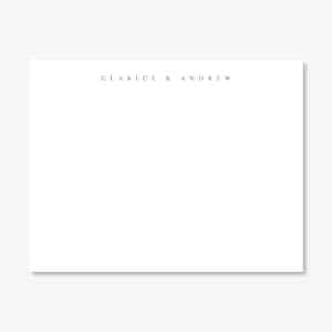 Personalized Couples Flat Note Cards/Couples Notes/Set of 10 Notes