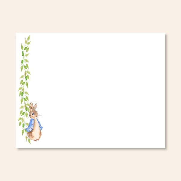Bunny Note Cards - Etsy