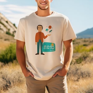 Carl Sagan Cosmos T-shirt, &quot;We are made of star stuff&quot; science gift, retro astronomy tee, space lover gift, geek apparel