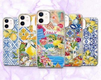 Sicily Phone Case Italy Amalfi Cover for iPhone 17, 16, 15, 14, 13, 12 Samsung S25, S24, S23, A56, A16 Pixel 10Pro XL, 9A, 8A, 8Pro