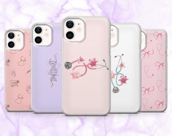 Nurse Phone Case Doktor Arzt Cover für iPhone 16, 15, 14, 13, 12, 11 | Samsung S25, S24, S23, A16 | Pixel 9A, 9Pro, 8A
