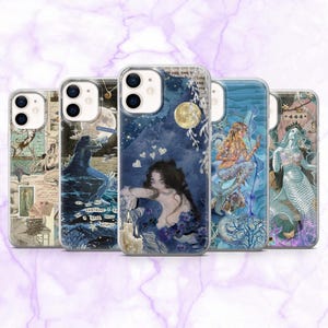 Mermaid Phone Case Siren Fantasy Ocean Cover for iPhone 16, 15, 14, 13, 12, 11 | Samsung S25, S24, S23, A16 | Pixel 9A, 9Pro, 8A