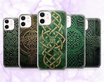 Celtic Phone Case Irish Ethnic Ireland Cover for iPhone 17, 16, 15, 14, 13, 12 Samsung S25, S24, A56, A16 Pixel 10Pro XL, 9A, 8A 8Pro