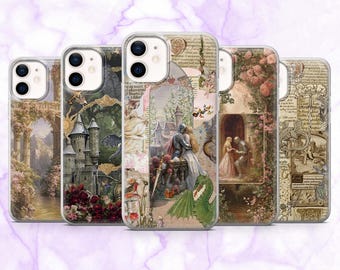 Medieval Phone Case Fairytale Middle Age Cover for iPhone 17, 16, 15, 14, 13, 12 Samsung S25, S24, A56, A16 Pixel 10Pro XL, 9A, 8A 8Pro