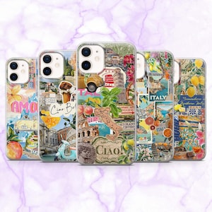 Italy Phone Case Amalfi Italy Summer Positano Cover for iPhone 16, 15, 14, 13, 12, 11 | Samsung S25, S24, S23, A16 | Pixel 9A, 9Pro, 8A, 7A